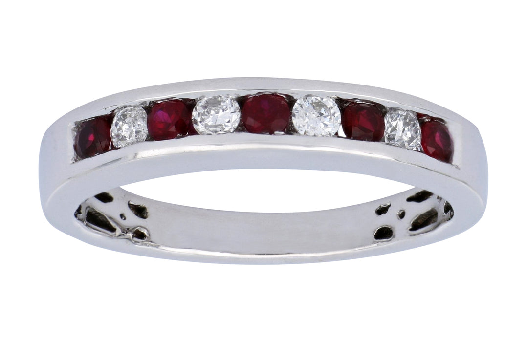 Ruby Ladies Ring (Ruby 0.3 cts. White Diamond 0.2 cts.)