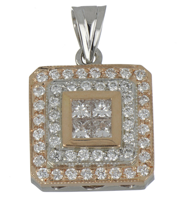 White Diamond Ladies Pendant (White Diamond 0.5 cts. White Diamond 0.75 cts.)