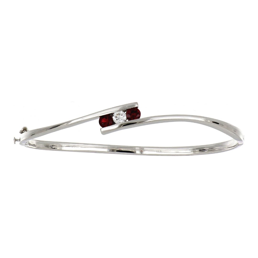 Ruby Bangle (Ruby 0.44 cts. White Diamond 0.18 cts.) Not Net