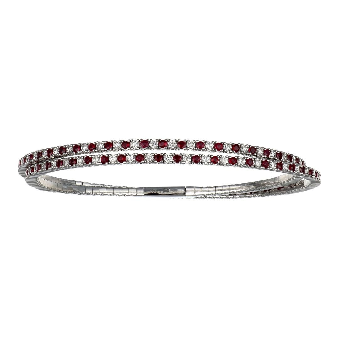 Ruby Bangle (Ruby 2.64 cts. White Diamond 2.28 cts.) Not Net