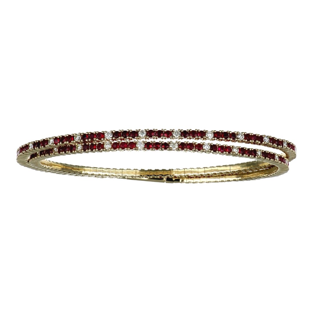 Ruby Bangle (Ruby 3.93 cts. White Diamond 1.19 cts.) Not Net