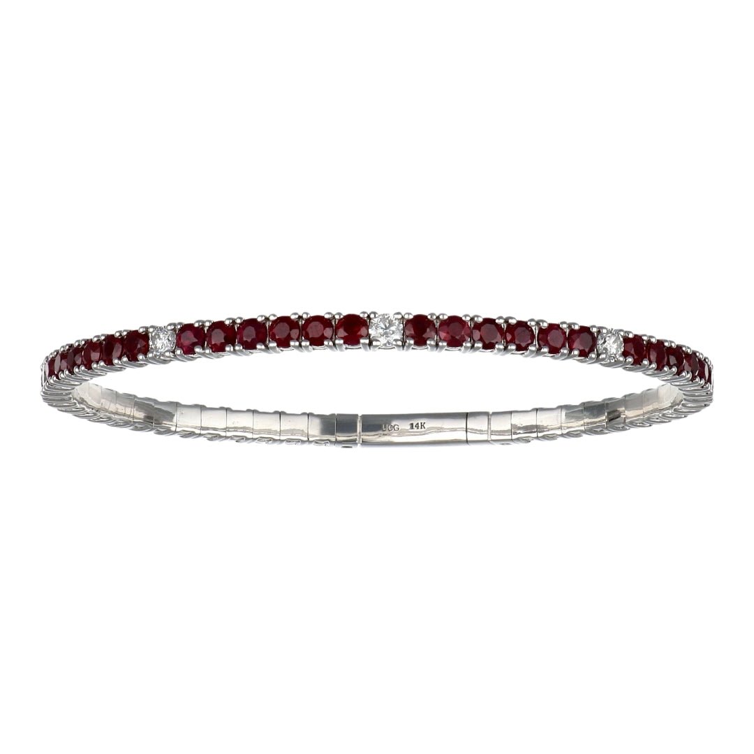 Ruby Bangle (Ruby 5.66 cts. White Diamond 0.81 cts.) Not Net