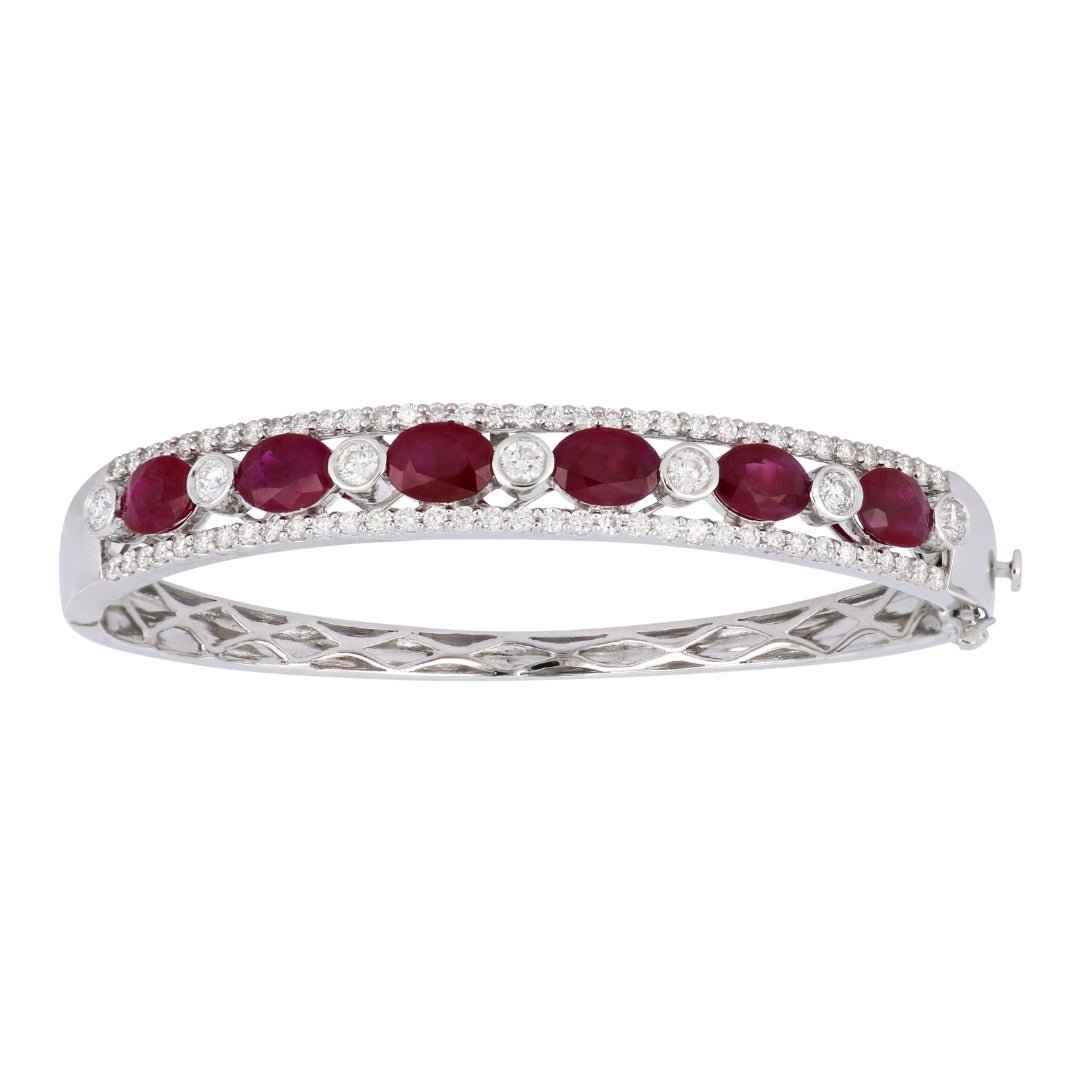 Buy Ruby Bangle (Ruby 6.13 cts. White Diamond 1.6 cts.) at Kay's Fine Jewelry