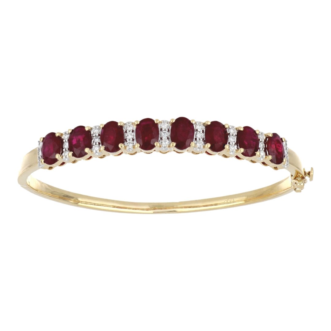 Ruby Bangle (Ruby 7.64 cts. White Diamond 0.44 cts.) Not Net