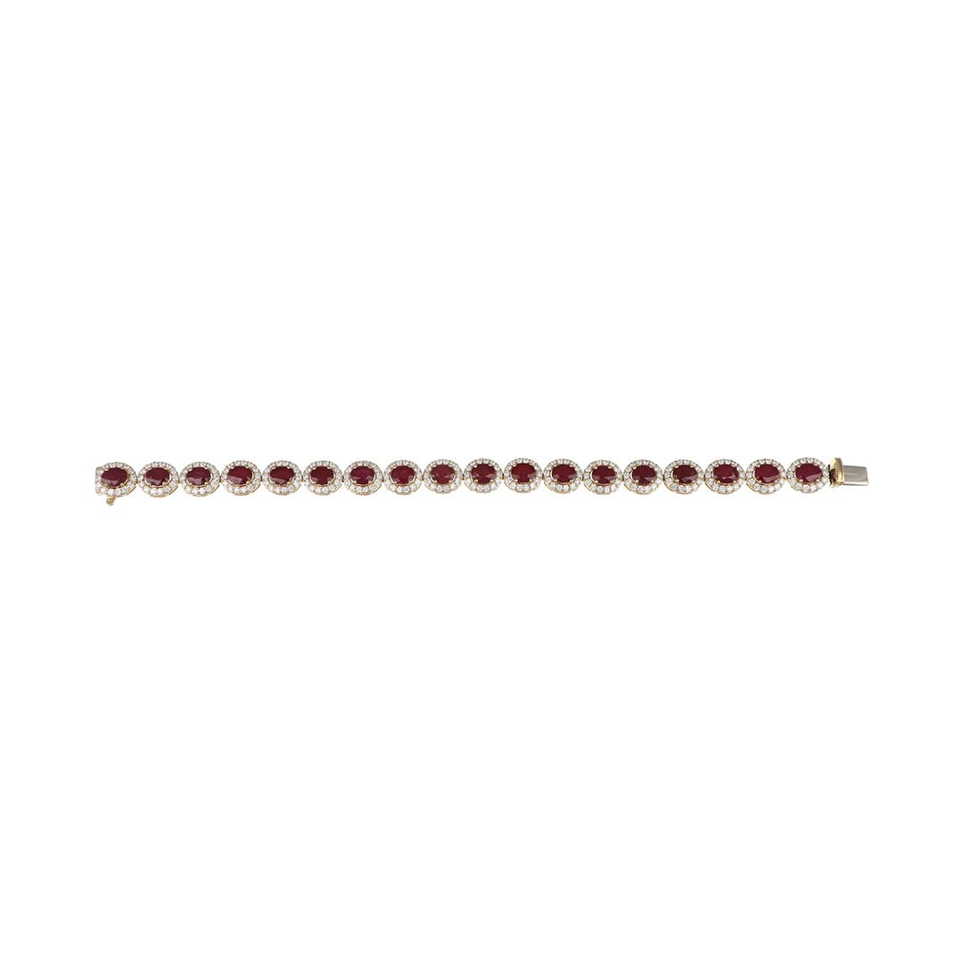 Buy Ruby Bracelet (Ruby 14.65 cts. White Diamond 4.38 cts.) at Kay's Fine Jewelry