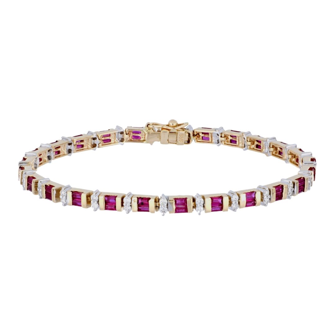 Ruby Bracelet (Ruby 2.94 cts. White Diamond 0.96 cts.) Not Net