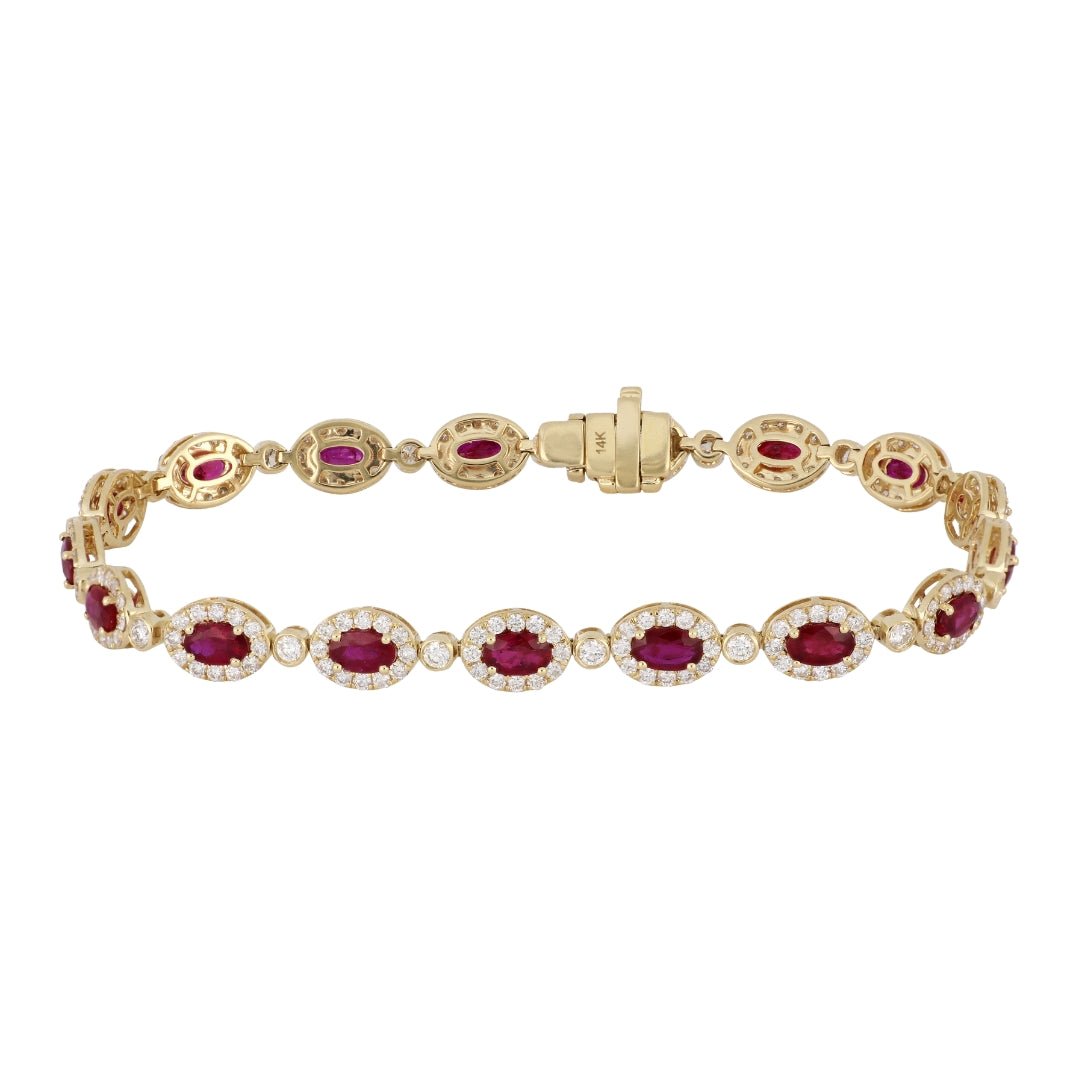 Ruby Bracelet (Ruby 4.87 cts. White Diamond 2.65 cts.) Not Net