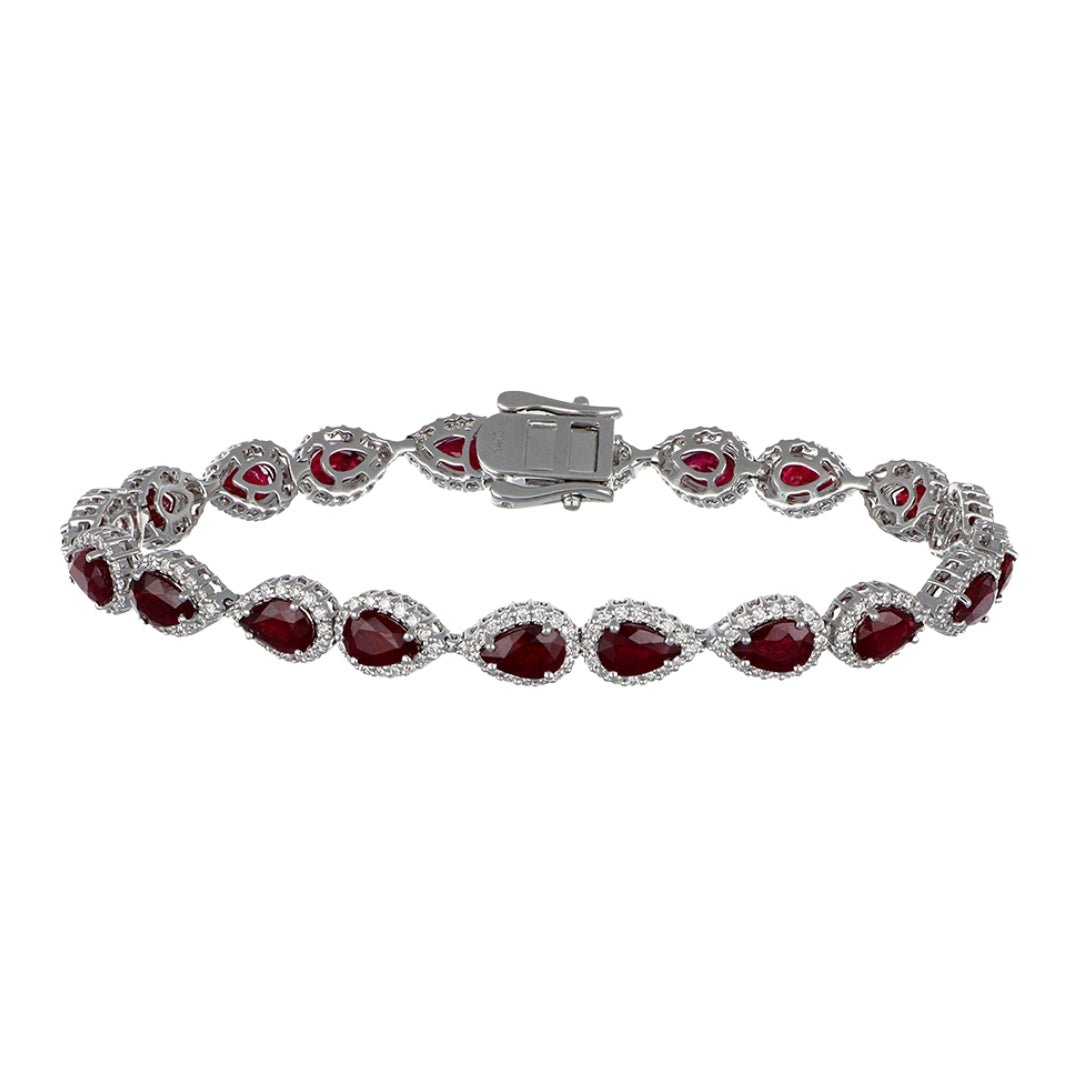 Ruby Bracelet (Ruby 9.14 cts. White Diamond 1.47 cts.) Not Net