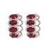 Ruby Ladies Earrings (Ruby 4.4 cts. White Diamond 0.6 cts.) Not Net