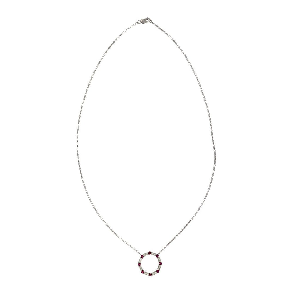 Ruby Necklace (Ruby 0.54 cts. White Diamond 0.34 cts.) Not Net