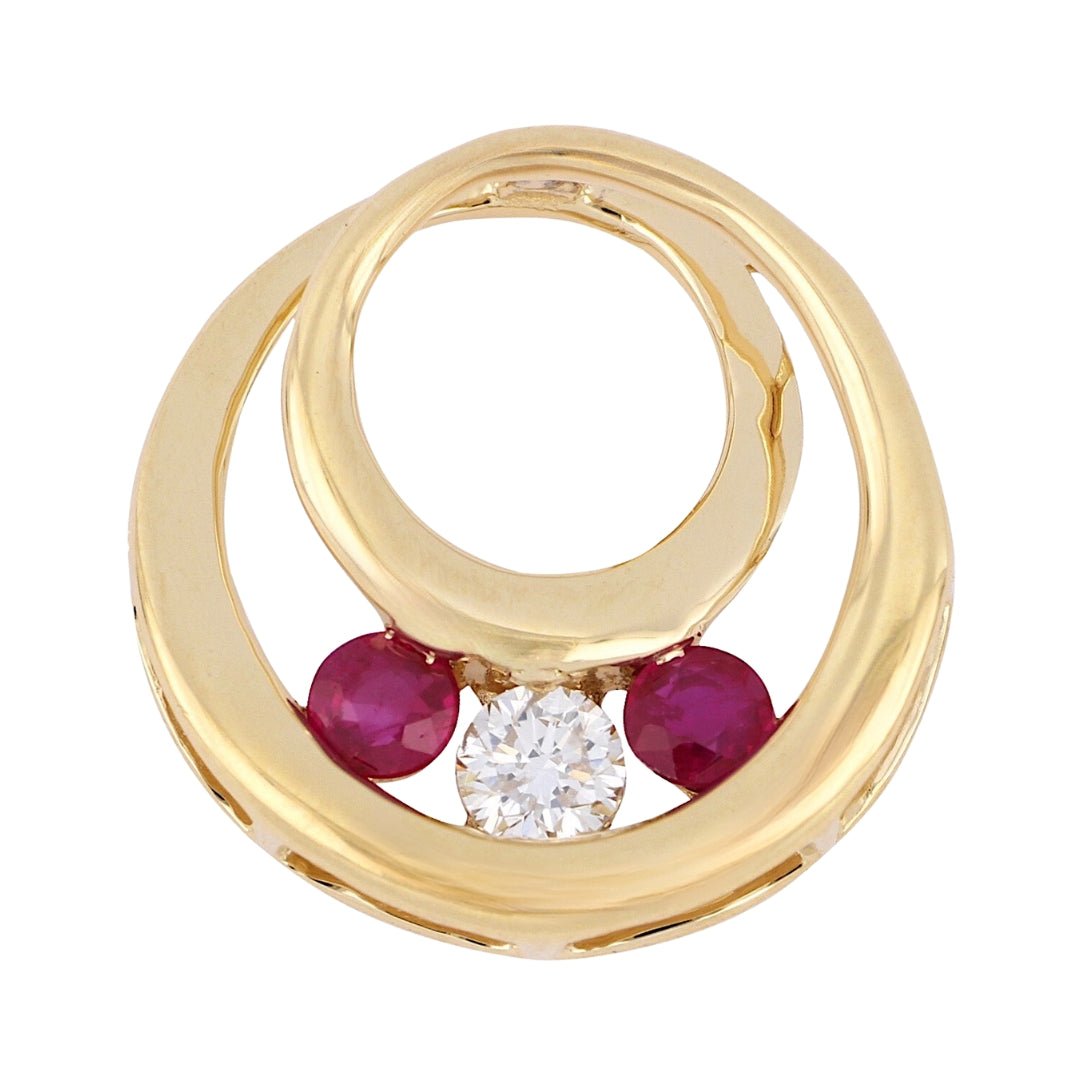 Buy Ruby Pendant (Ruby 0.26 cts. White Diamond 0.13 cts.) at Kay's Fine Jewelry
