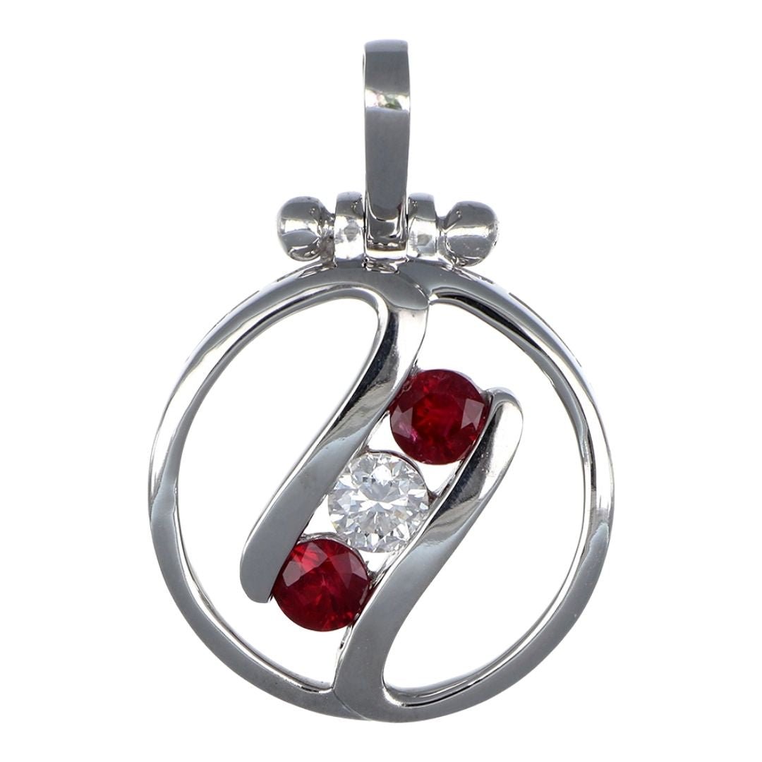 Buy Ruby Pendant (Ruby 0.43 cts. White Diamond 0.22 cts. ) at Kay's Fine Jewelry