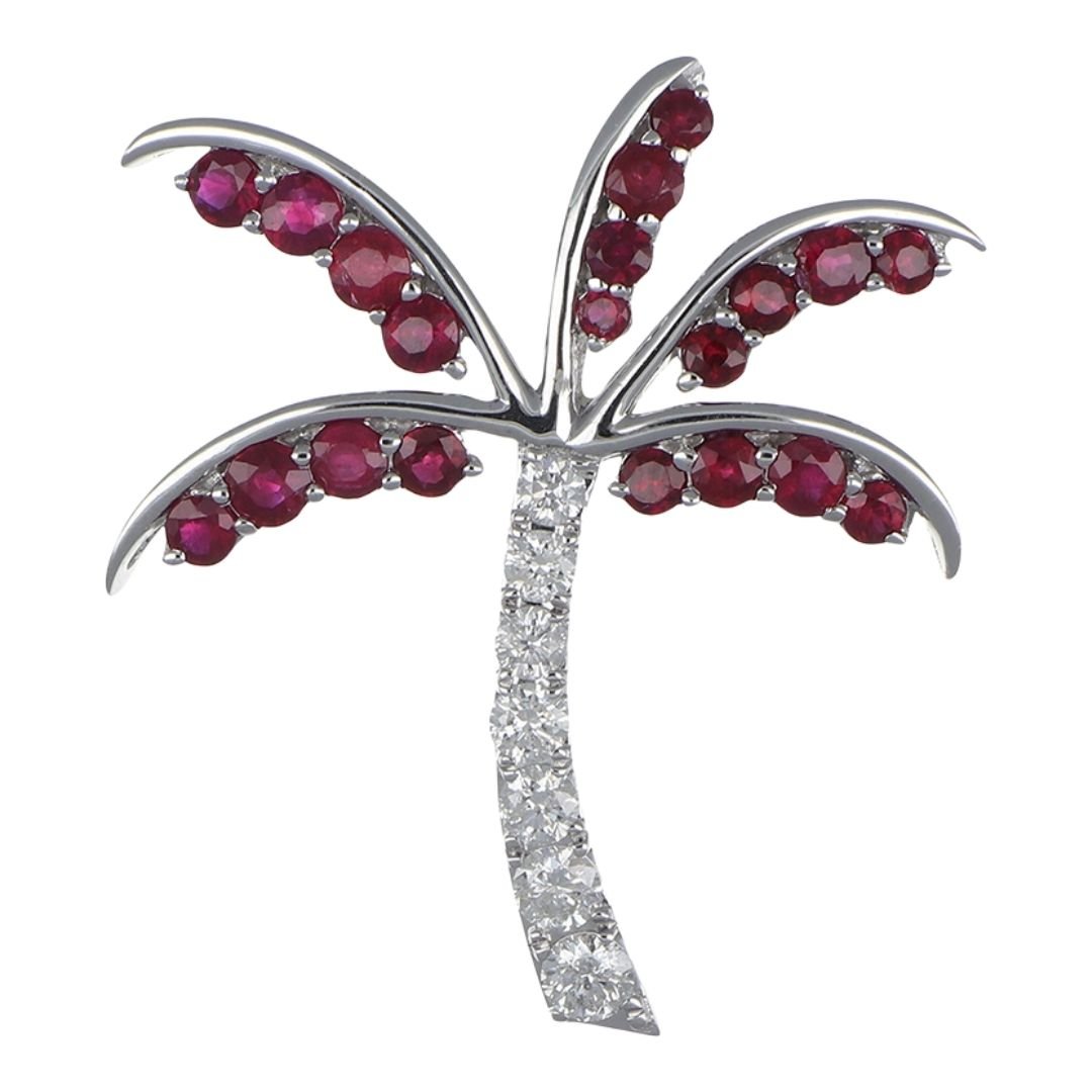 Buy Ruby Pendant (Ruby 0.76 cts. White Diamond 0.31 cts.) at Kay's Fine Jewelry