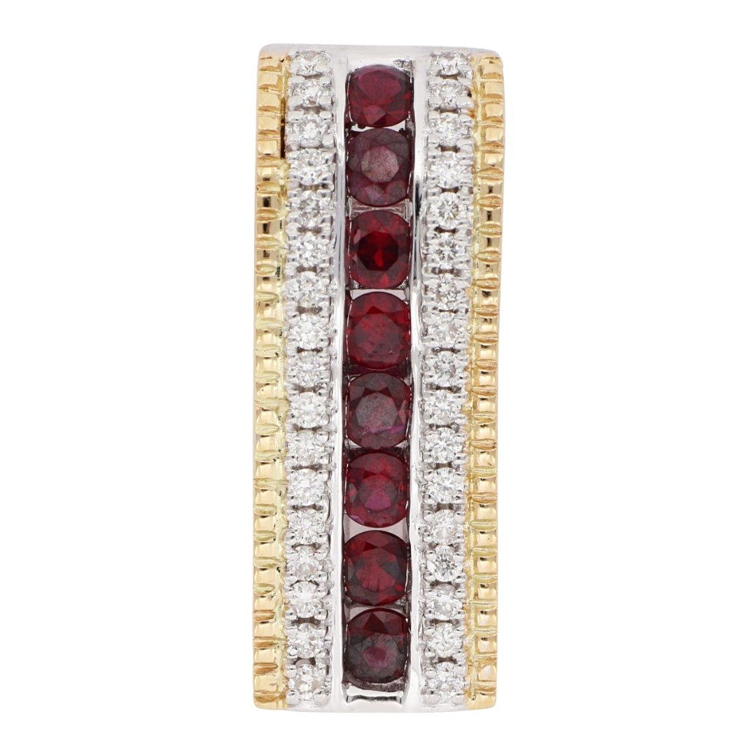 Ruby Pendant (Ruby 0.93 cts. White Diamond 0.38 cts.) Not Net