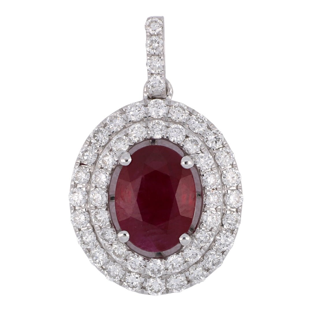 Buy Ruby Pendant (Ruby 1.34 cts. White Diamond 0.62 cts. ) at Kay's Fine Jewelry