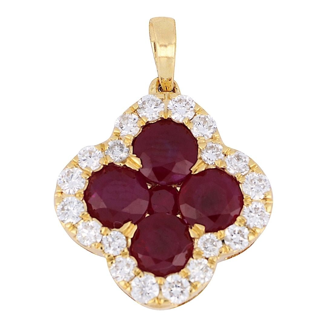 Buy Ruby Pendant (Ruby 1.38 cts. White Diamond 0.39 cts.) at Kay's Fine Jewelry