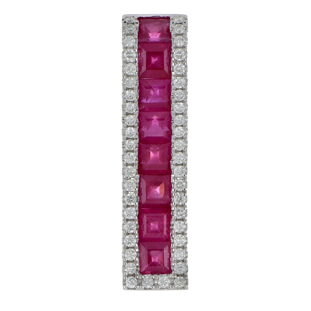Ruby Pendant (Ruby 2.25 cts. White Diamond 0.3 cts.) Not Net