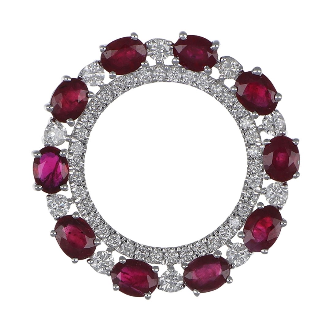 Buy Ruby Pendant (Ruby 2.27 cts. White Diamond 0.56 cts.) at Kay's Fine Jewelry