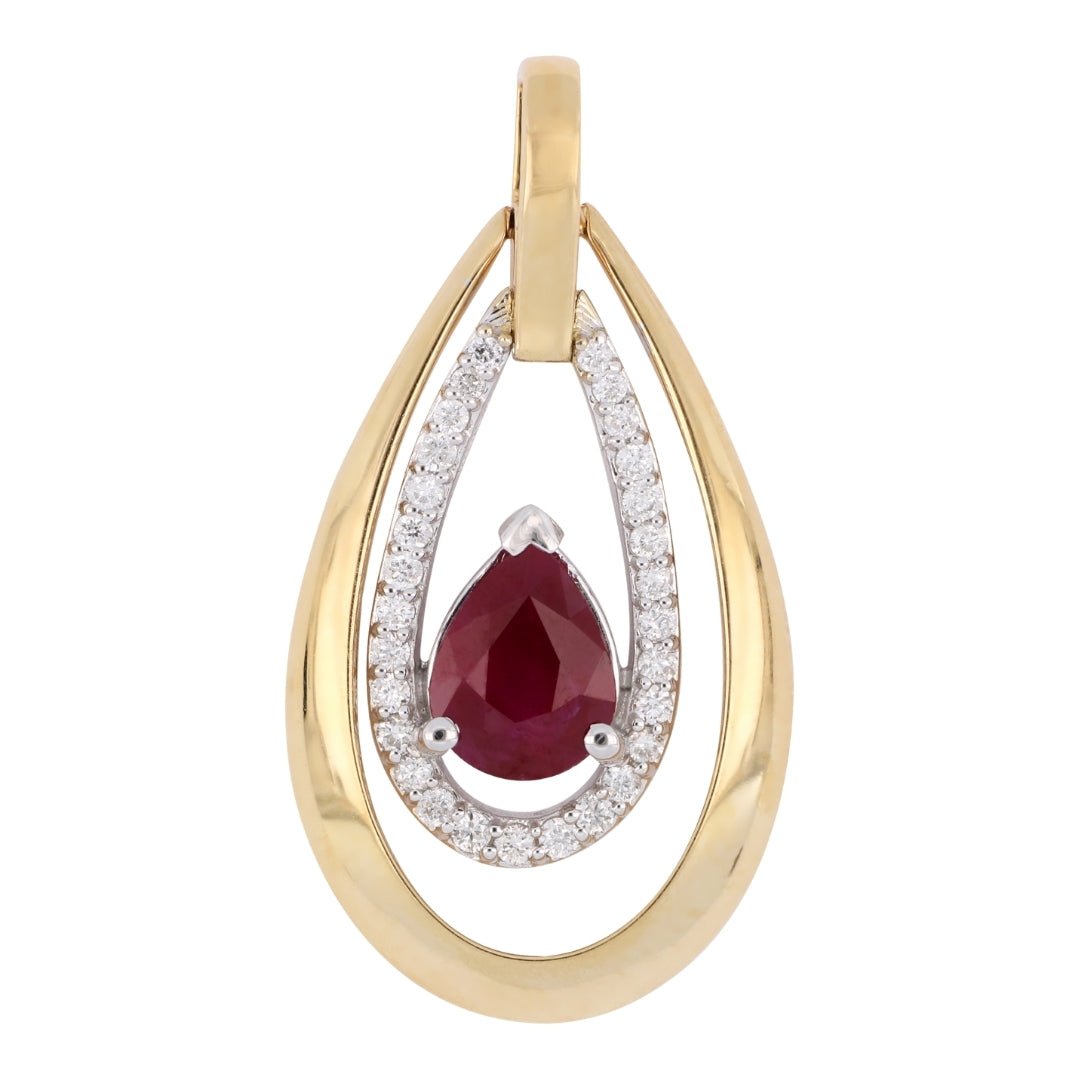 Buy Ruby Pendant (uby 1.22 cts. White Diamond 0.24 cts.) at Kay's Fine Jewelry