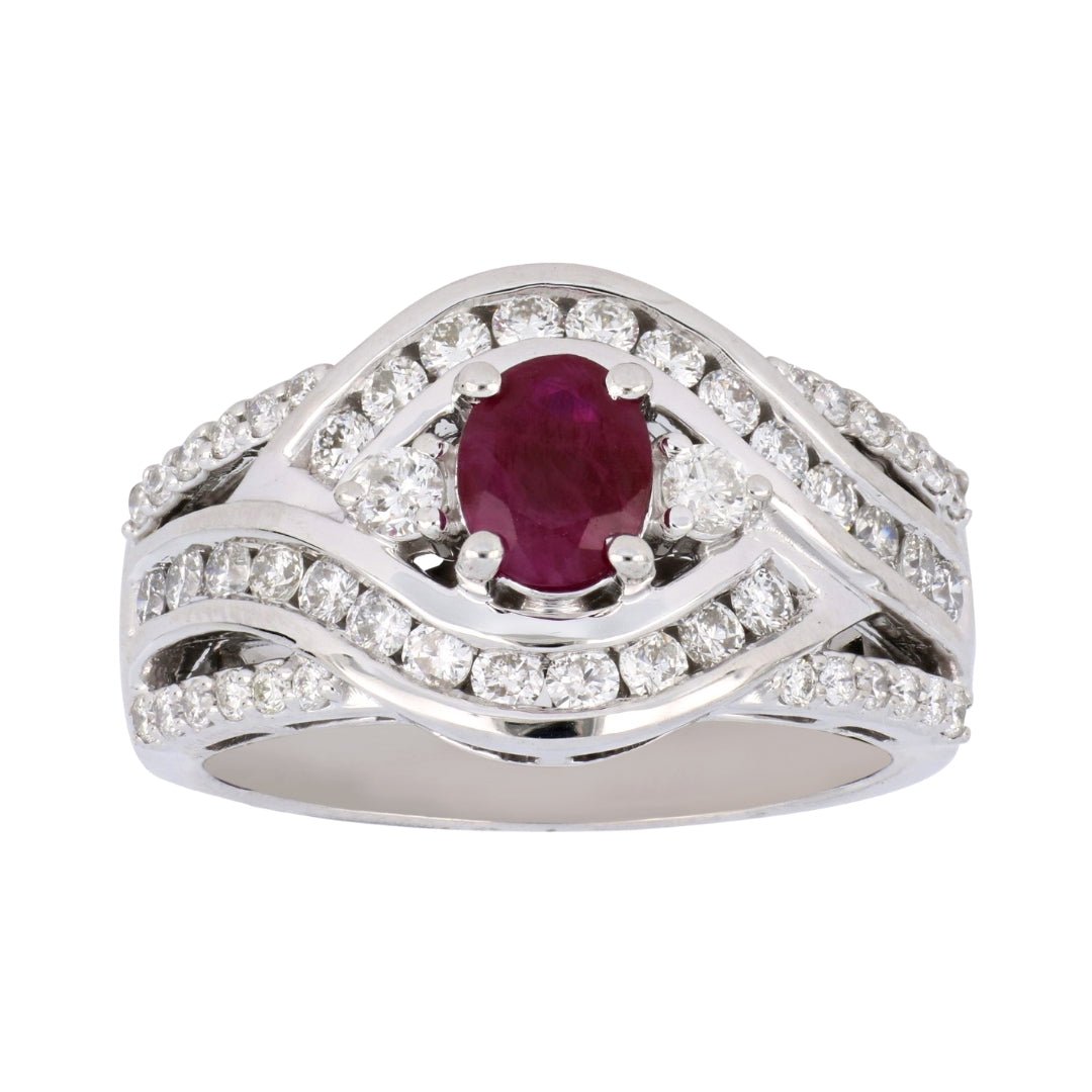 Buy Ruby Ring (Ruby 0.8 cts. White Diamond 0.92 cts.) at Kay's Fine Jewelry