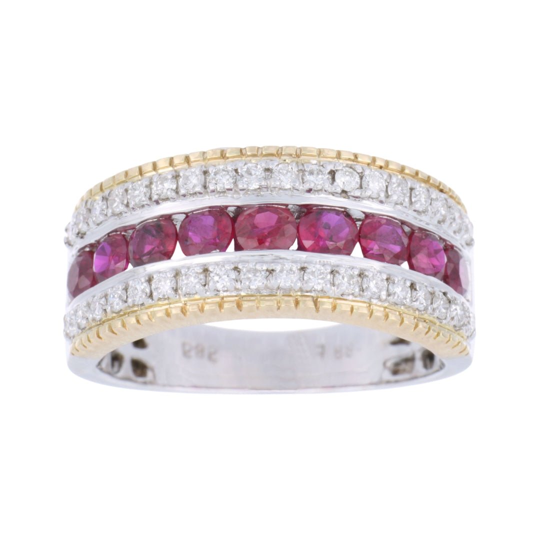 Ruby Ring (Ruby 1.24 cts. White Diamond 0.38 cts.) Not Net