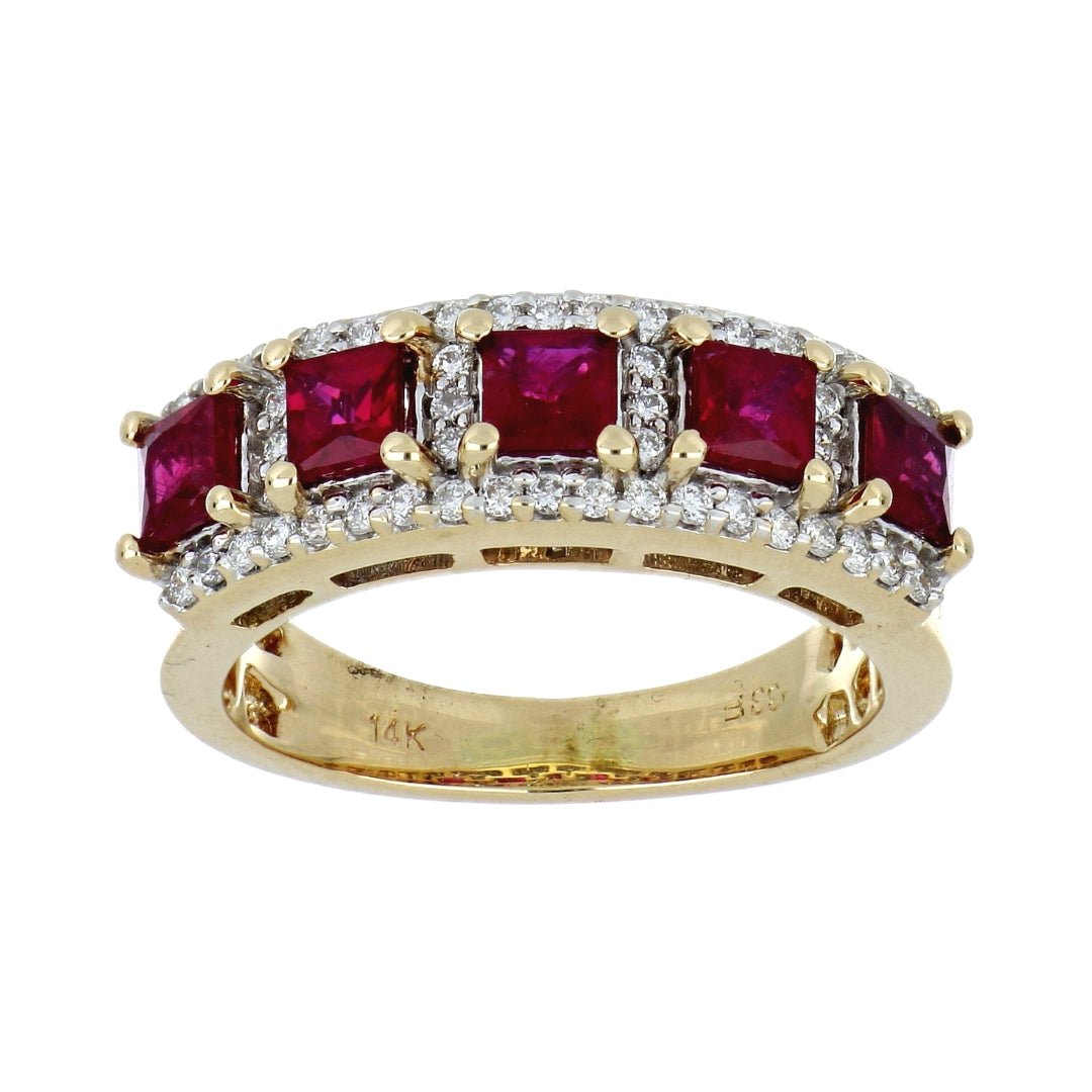 Ruby Ring (Ruby 1.37 cts. White Diamond 0.33 cts.) Not Net