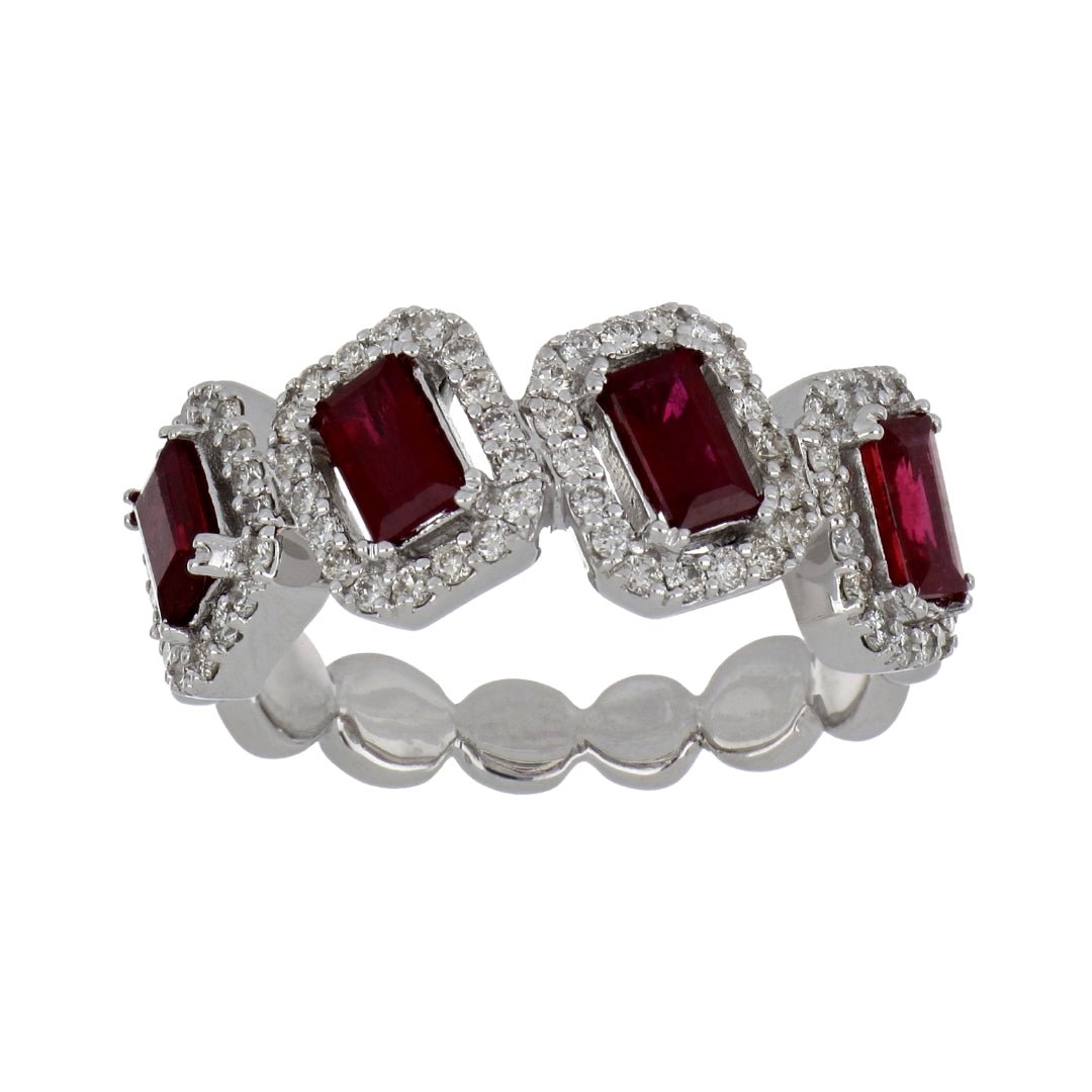 Ruby Ring (Ruby 1.55 cts. White Diamond 0.51 cts.) Not Net