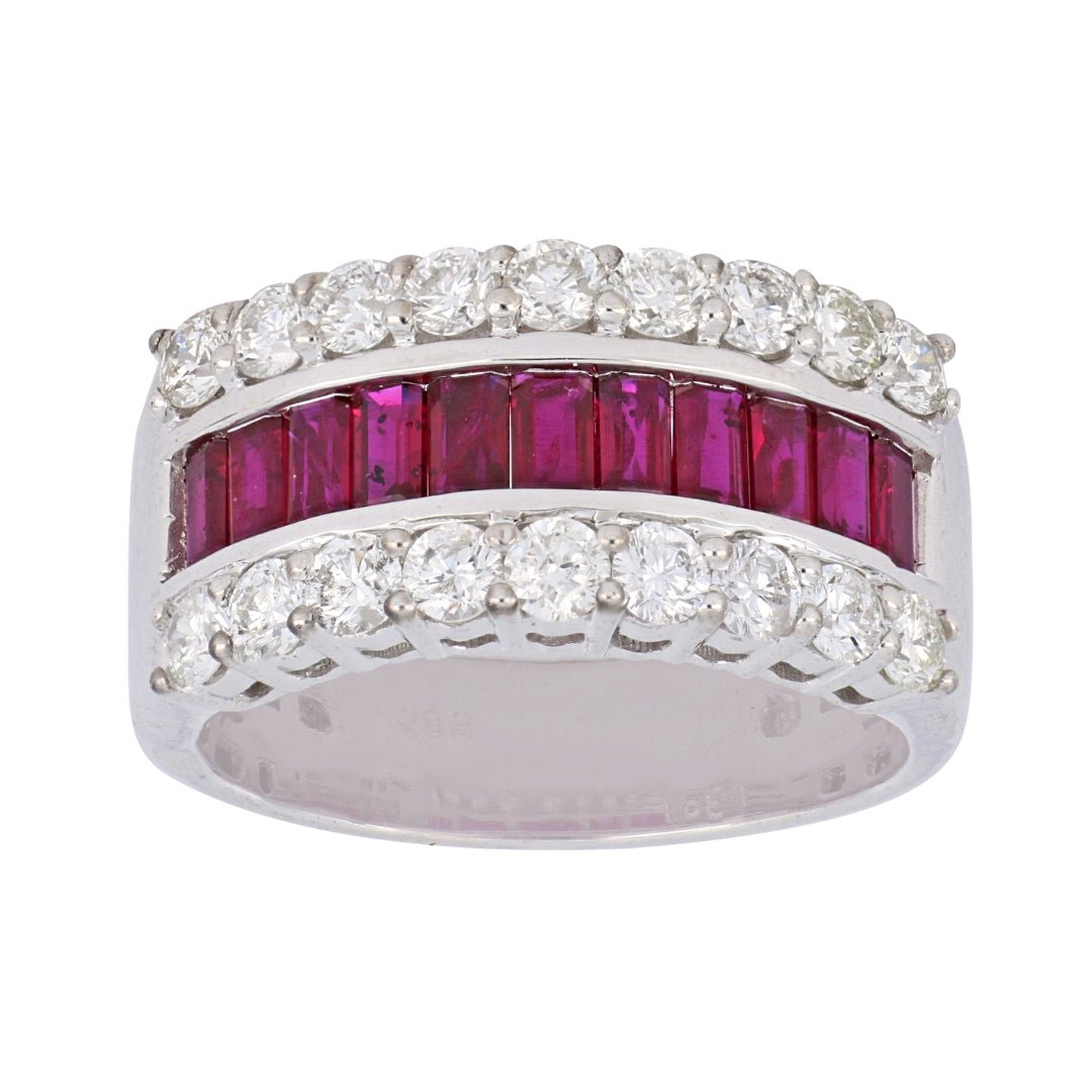 Ruby Ring (Ruby 1.6 cts. White Diamond 1.3 cts.) Not Net