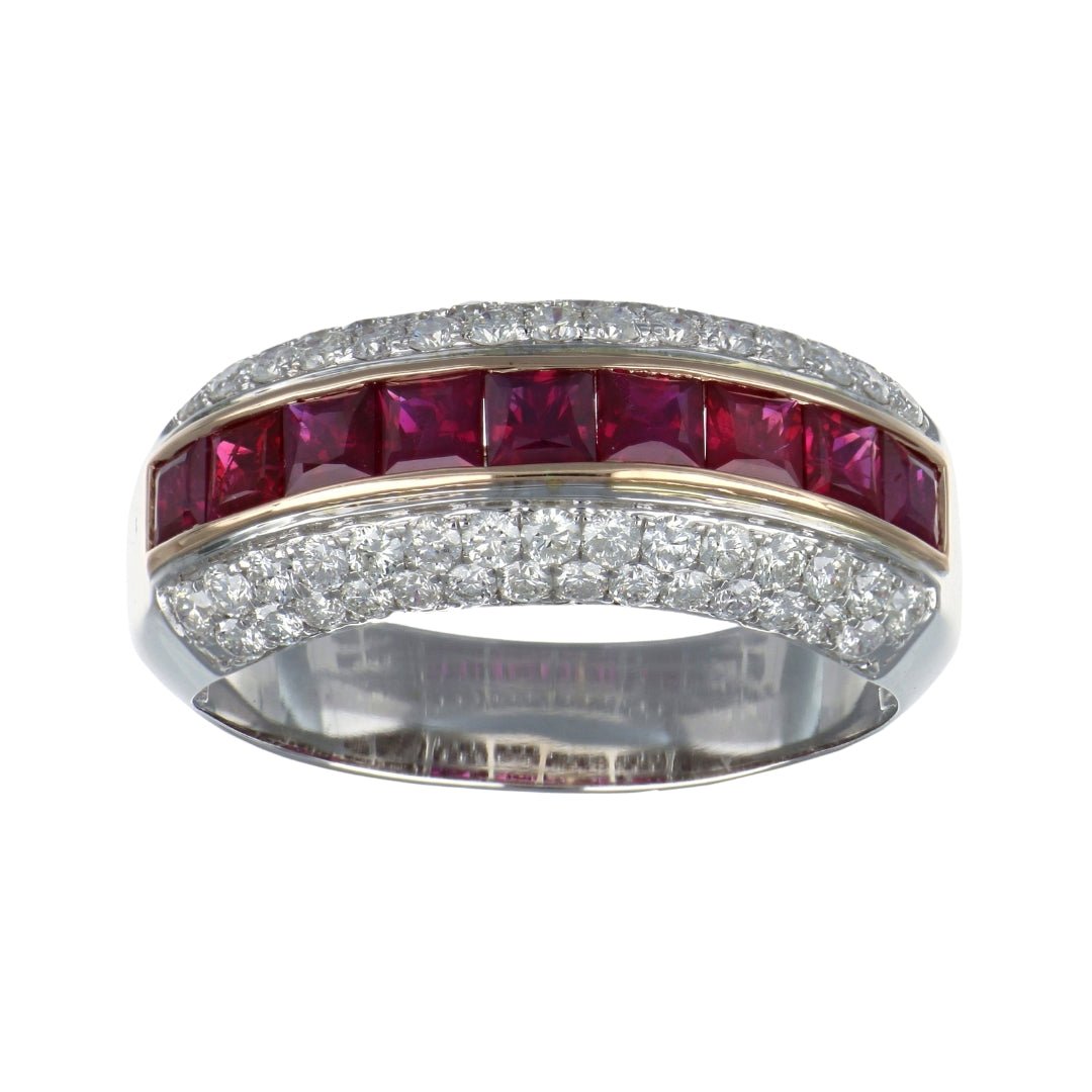 Ruby Ring (Ruby 2.13 cts. White Diamond 1.3 cts.) Not Net