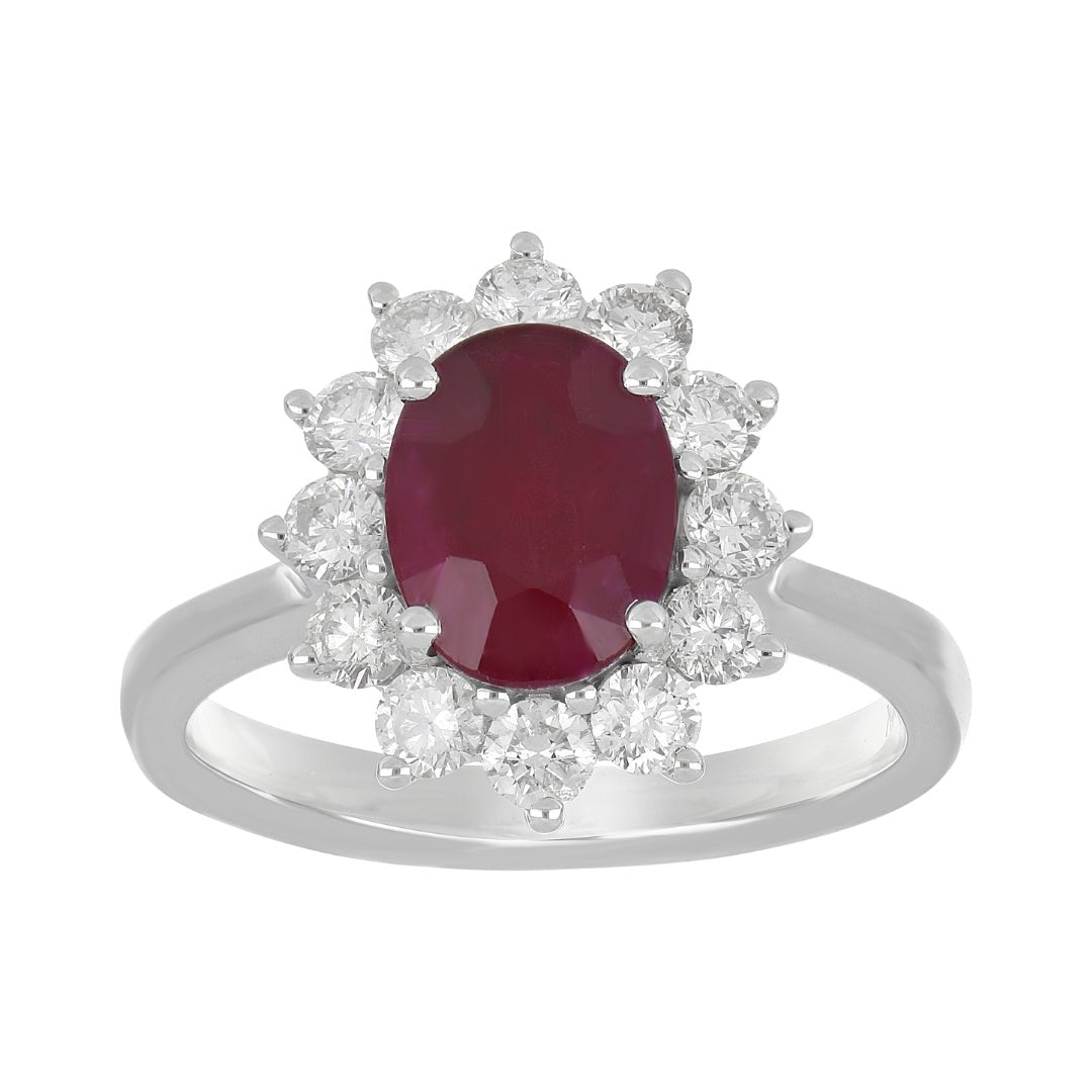 Buy Ruby Ring (Ruby 2.3 cts. White Diamond 0.92 cts.) at Kay's Fine Jewelry