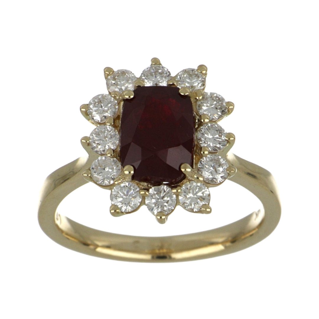 Ruby Ring (Ruby 2.42 cts. White Diamond 0.74 cts.) Not Net
