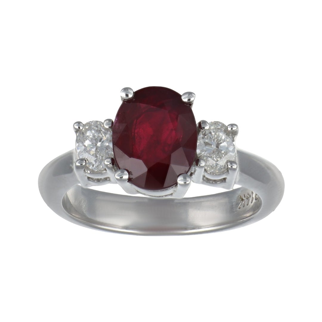 Ruby Ring (Ruby 2.53 cts. White Diamond 0.43 cts.) Not Net
