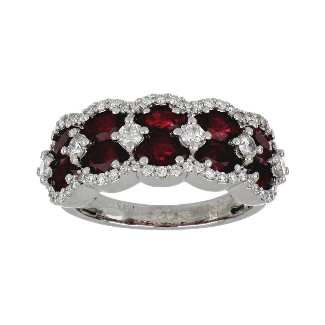 Ruby Ring (Ruby 2.94 cts. White Diamond 0.65 cts.) Not Net