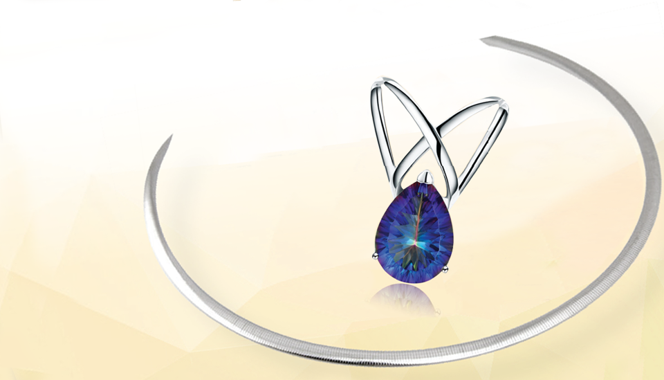 Reversible Omega Necklace and pendant