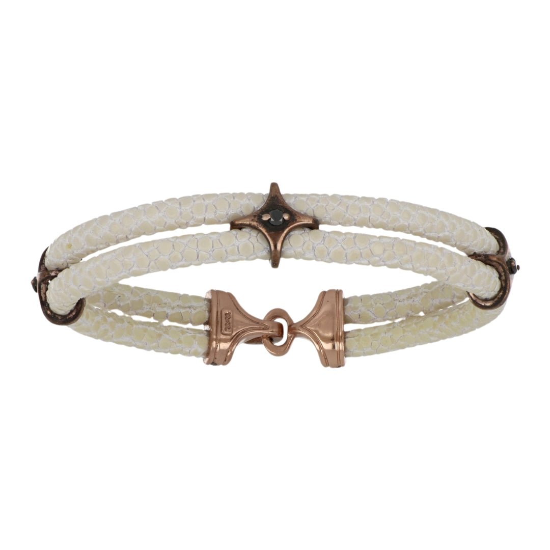 Sterling Silver Rose Gold Plated Men's Bracelet Not Net