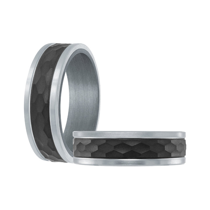 Tantalum, Carbon Fiber & Gold Men's Ring