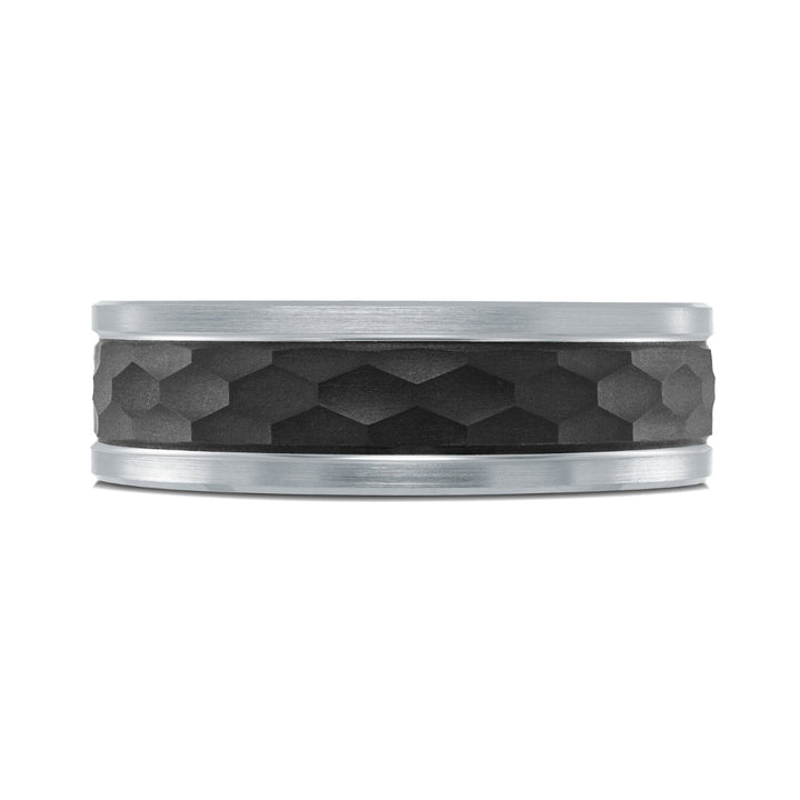 Tantalum, Carbon Fiber & Gold Men's Ring
