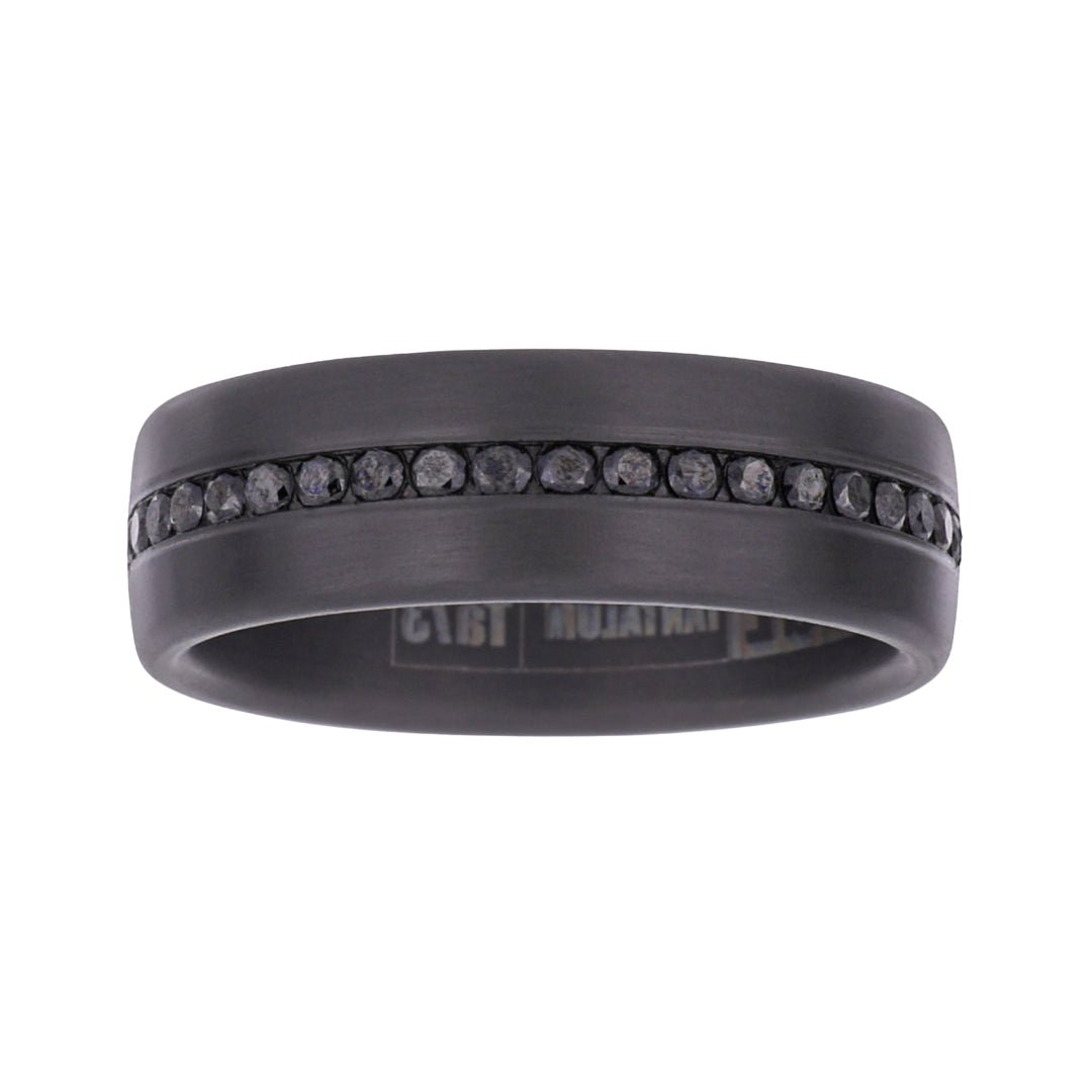 Buy Tantalum Men's Ring (Black Diamond 0.4 cts) at Kay's Fine Jewelry