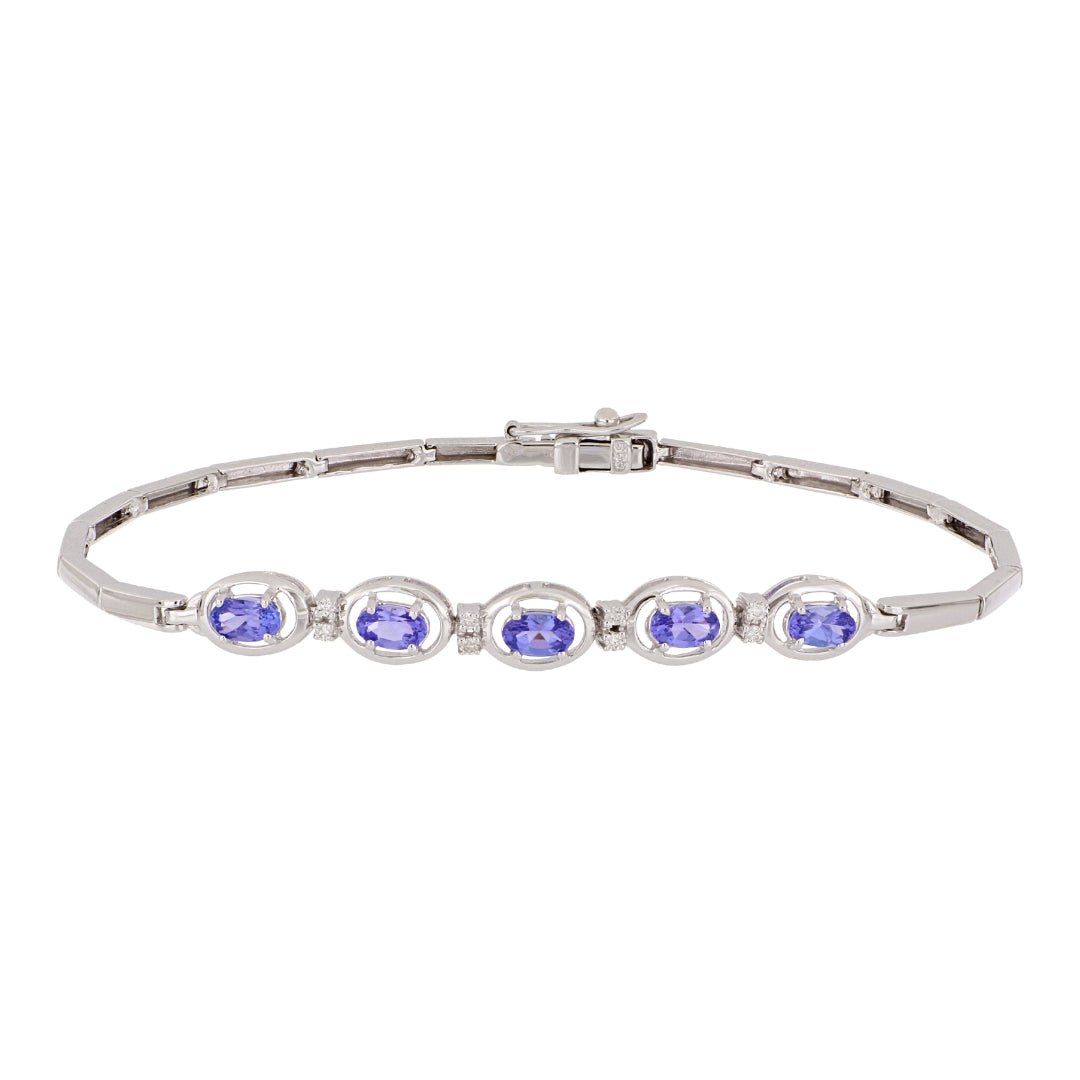 Buy Tanzanite Bracelet (Tanzanite 1.42 cts. White Diamond 0.08 cts) at Kay's Fine Jewelry