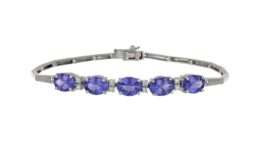 Buy Tanzanite Bracelet (Tanzanite 6.06 cts. White Diamond 0.11 cts.) at Kay's Fine Jewelry