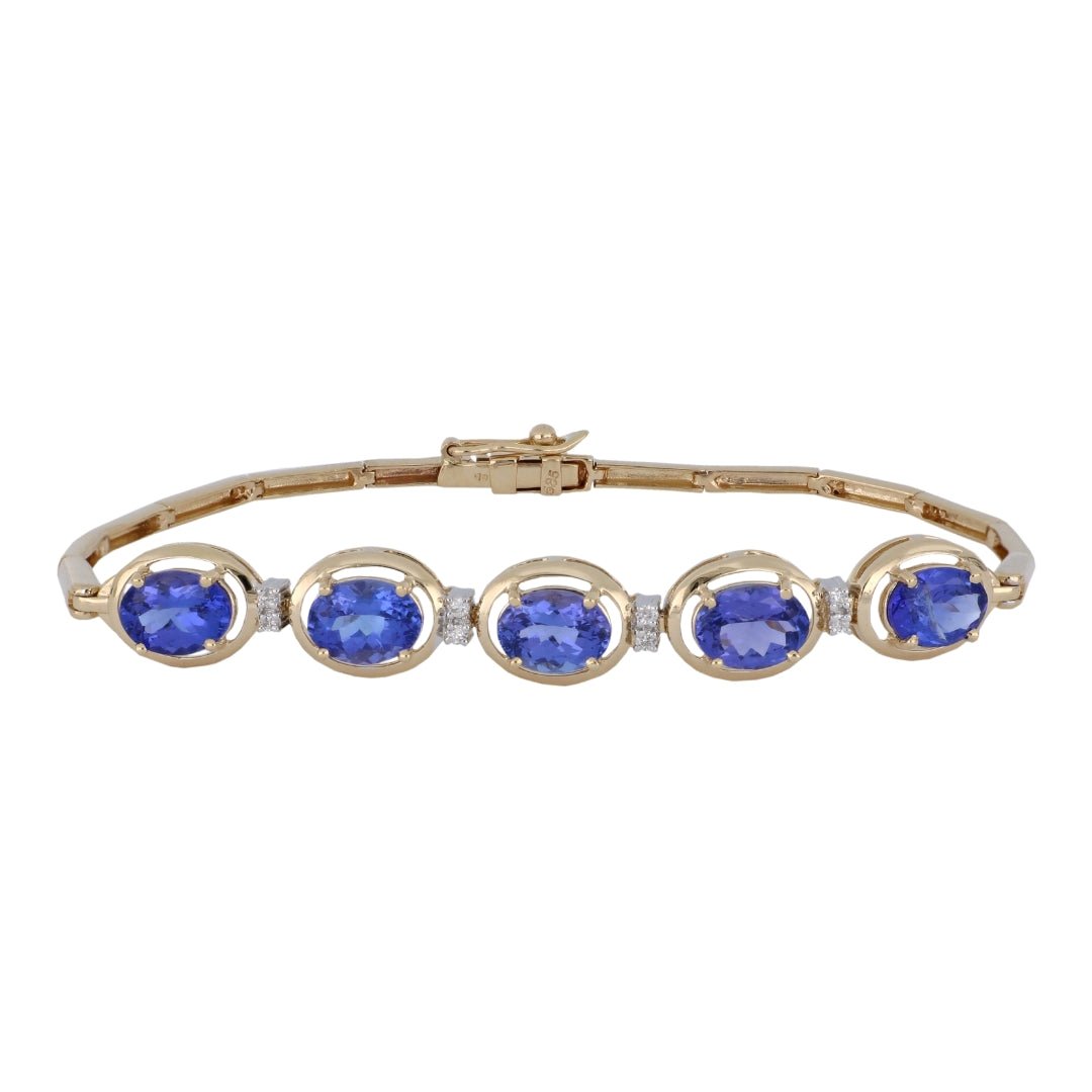 Buy Tanzanite Bracelet (Tanzanite 7.22 cts. White Diamond 0.1 cts) at Kay's Fine Jewelry