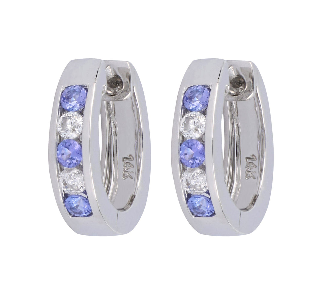 Buy Tanzanite Earrings (Tanzanite 0.41 cts. White Diamond 0.23 cts.) at Kay's Fine Jewelry