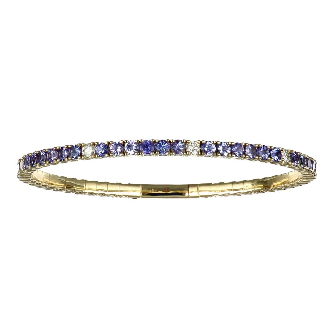 Buy Tanzanite Flexi Bangle (Tanzanite 5.51 cts. White Diamond 0.96 cts.) at Kay's Fine Jewelry