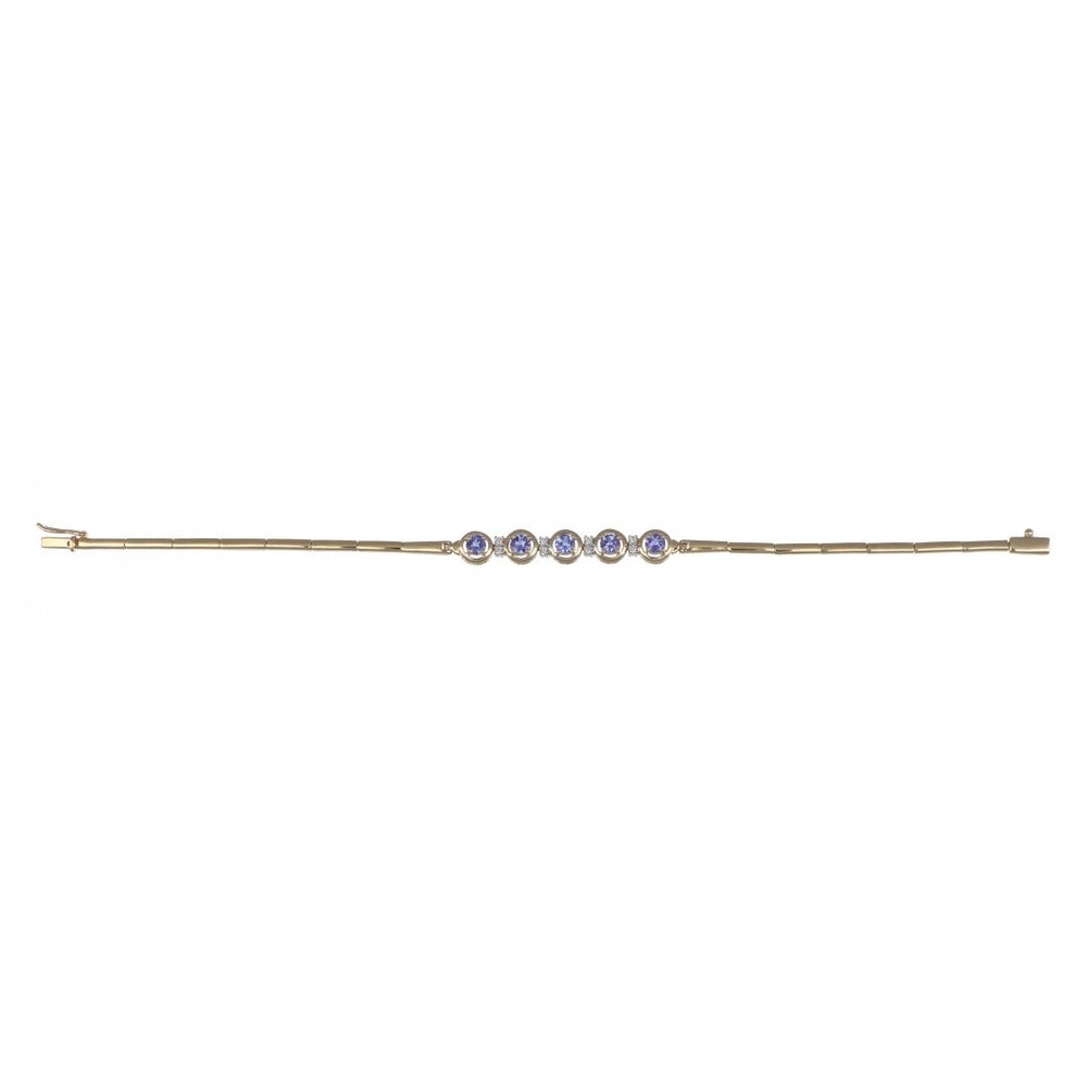 Buy Tanzanite Ladies Bracelet (Tanzanite 1.02 cts. White Diamond 0.1 cts.) at Kay's Fine Jewelry