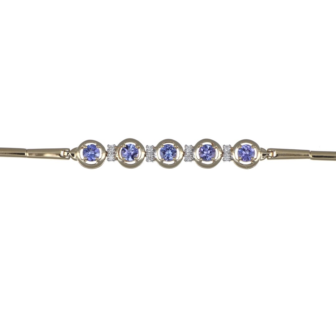 Buy Tanzanite Ladies Bracelet (Tanzanite 1.02 cts. White Diamond 0.1 cts.) at Kay&