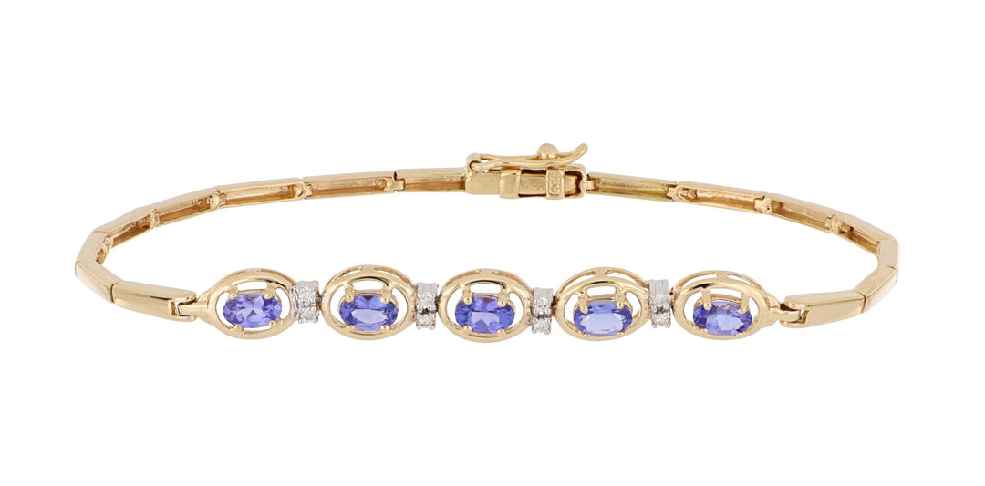 Buy Tanzanite Ladies Bracelet (Tanzanite 1.5 cts. White Diamond 0.08 cts.) at Kay's Fine Jewelry