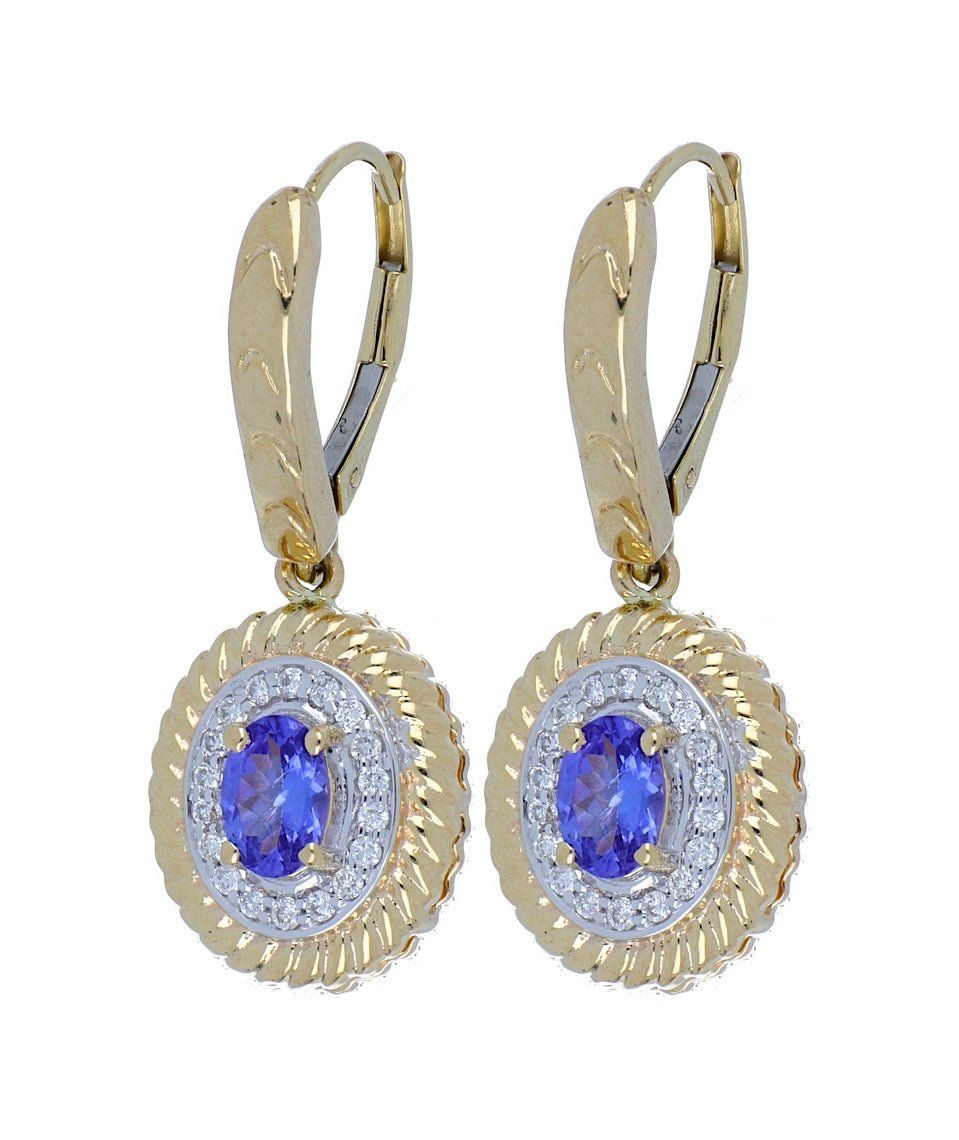 Buy Tanzanite Ladies Earrings (Tanzanite 0.9 cts. White Diamond 0.25 cts.) at Kay's Fine Jewelry