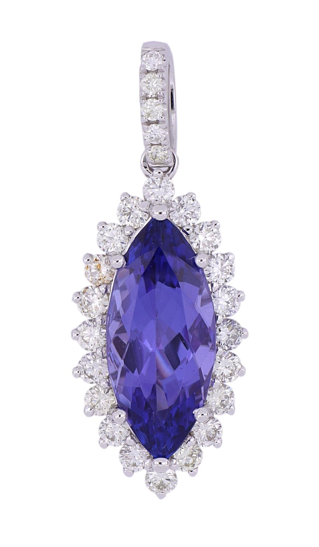 Tanzanite Ladies Pendant (Tanzanite 3.56 cts. White Diamond 0.78 cts.) Not Net