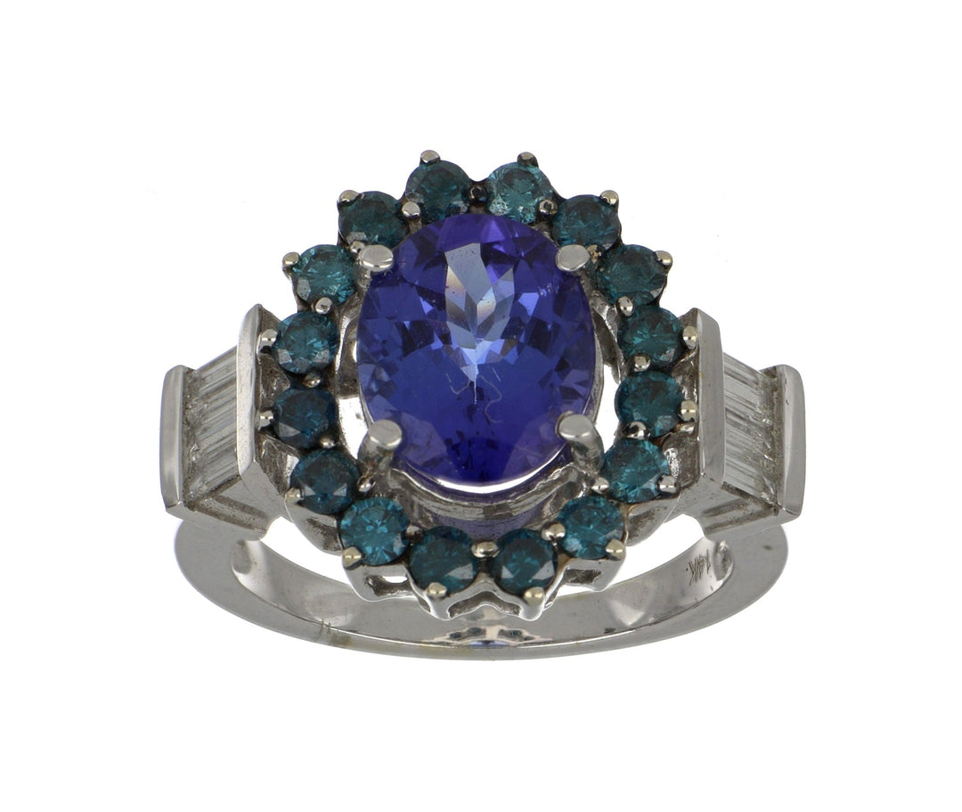 Buy Tanzanite Ladies Ring (Tanzanite 2.8 cts. Blue Diamond 0.83 cts. White Diamond 0.42 cts.) at Kay's Fine Jewelry