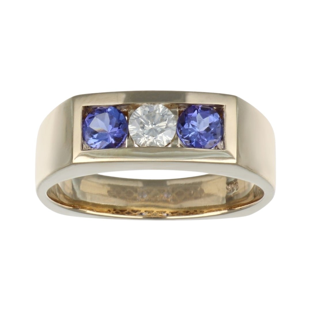Buy Tanzanite Men's Ring (Tanzanite 0.74 cts. White Diamond 0.34 cts.) at Kay's Fine Jewelry